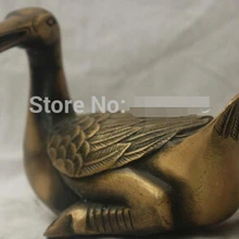 Китайский традиционный культура ручной работы медная Бронзовая статуя Lucky Duck скульптура