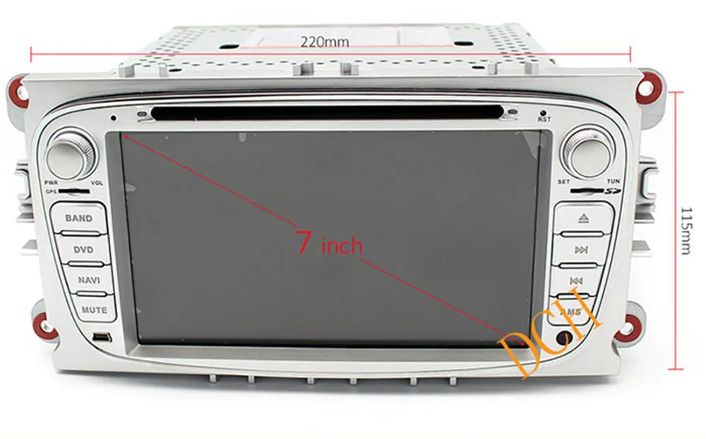 7 inch Android 10.0 car DVD Radio Stereo GPS Navigation audio multimedia For Ford Mondeo Focus S-Max C-Max Galaxy Kuga gps navigation for car