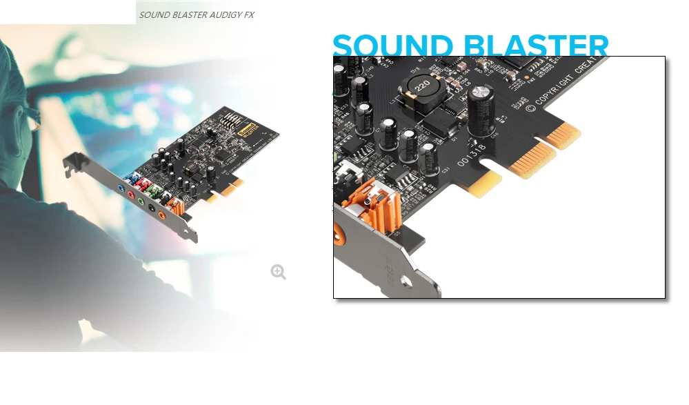 New Creative Sound Blaster Audigy Fx Sb1570 5 1 Sound Card Pci E Interface Sbx Pro Studio 24bit 96khz 106db Snr 600 Ohms Amp Sound Blaster Audigy Fx Sound Blaster Audigysound Card Aliexpress