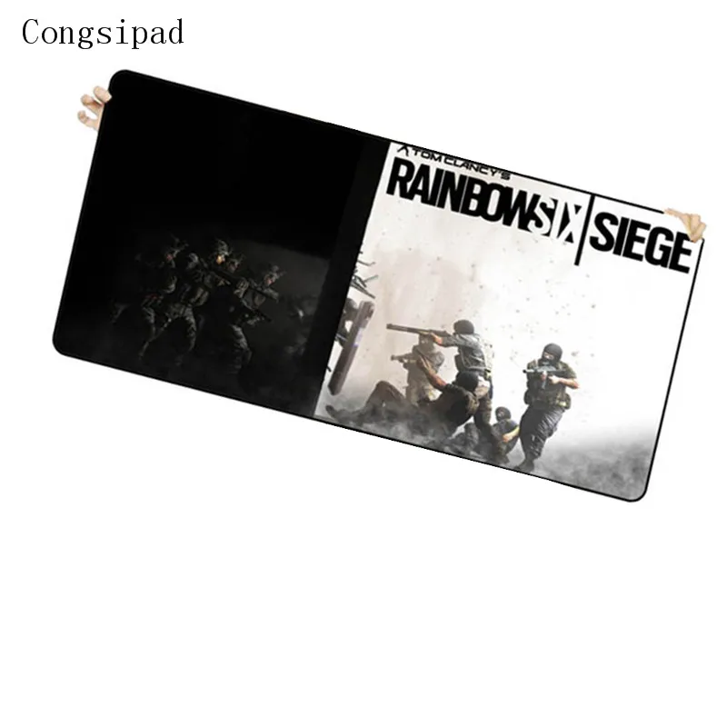 Congsipad Rainbow Six Siege большой коврик для мыши оверлок край игровой отправить другу