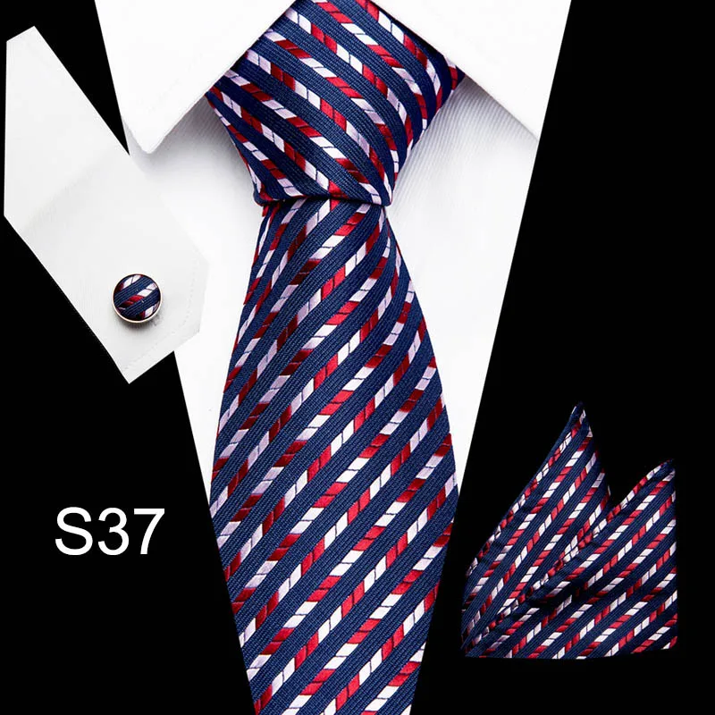 Мужской классический галстук 100% шёлковый жаккардовый тканый 8 см синий горошек (Галстук Ханки комплекты запонок) для мужчин формальная