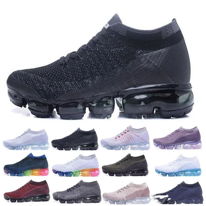 

New 2018 Air Vapormax Flyknit Men's Women Max 2018 Running Shoes Sports Sneakers Outdoor Athletic Max Running Shoes 36-45