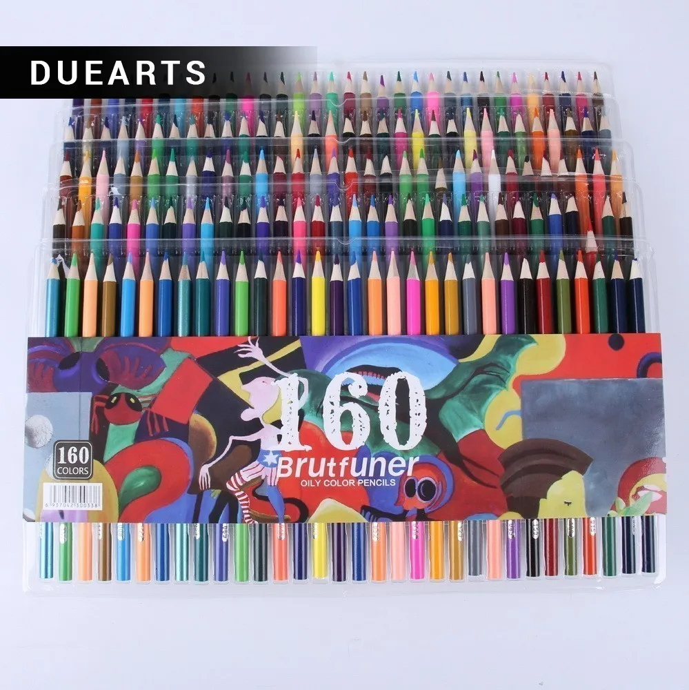 

NEW LSH 160 smooth oily water-insoluble pencil bright comics graffiti color lead school supplies HOT