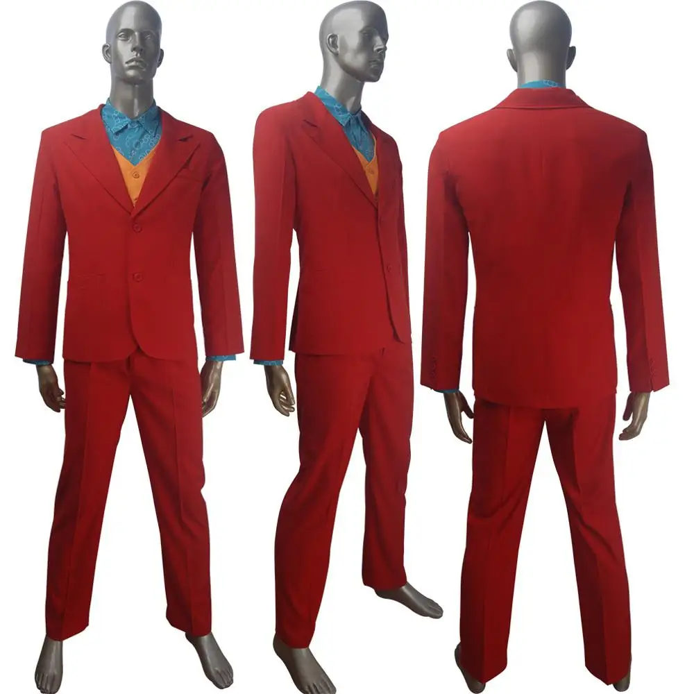 

New Joker 2019 Film Gotham Arthur Fleck Joker Joaquin Phoenix coat cosplay jacket Batman halloween carnival costume
