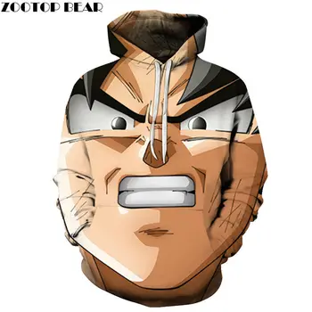 

Childhood Dragon Ball Anime Men Hoodies Sudadera Casual Cotton Male Long Pullovers 3D Print Spring Drop Ship ZOOTOP BEAR