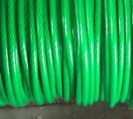 

6MM--12MM, PVC coated 6X12+FC steel wire rope clothesline greenhouse cable hanging belt towing dragging rope