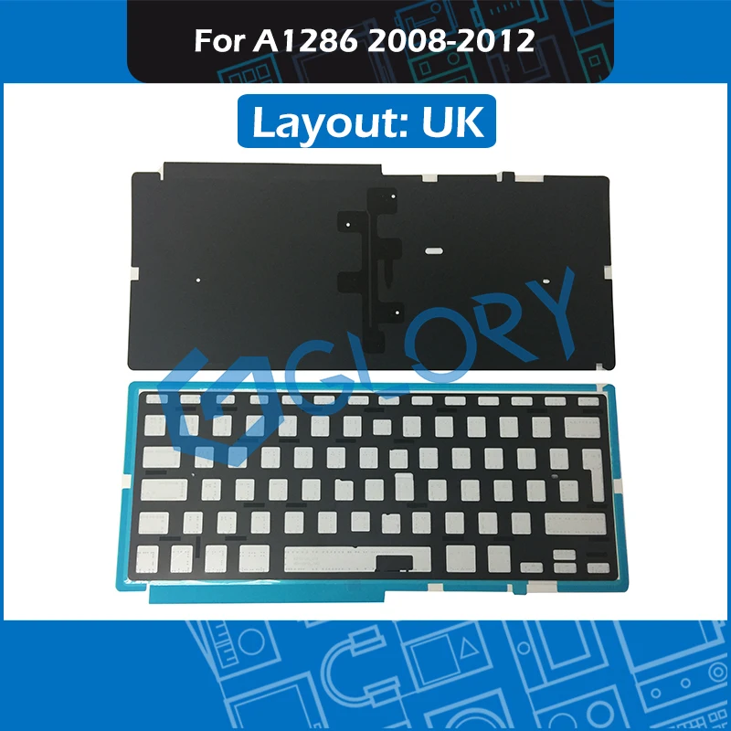 

20pcs/Lot For Macbook Pro 15.4" A1398 Keyboard Backlight Backlit Replacement UK 2008 2009 2010 2011 2012