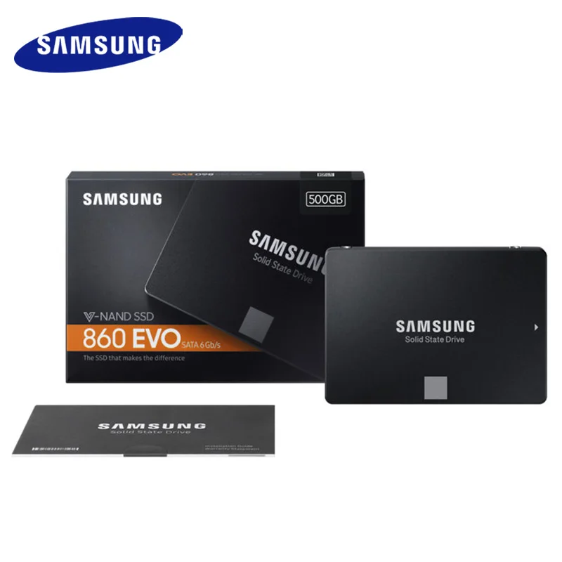 Внутренний твердотельный накопитель SAMSUNG EVO SSD 860 дюйма 250 ГБ 500 Гб 1 ТБ 2 5 диск SATA3