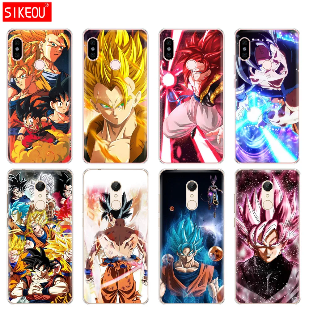

Silicone Cover phone Case for Xiaomi redmi 5 4 1 1s 2 3 3s pro PLUS redmi note 4 4X 4A 5A DRAGON BALL Z Super Saiyan