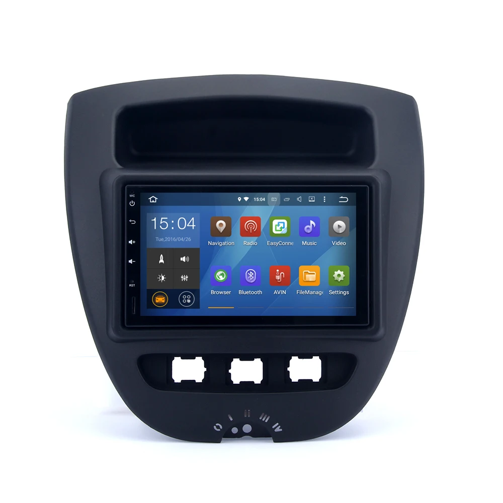 RK3066 Android 4 4 4 Car GPS Radio for Citroen C1 Toyota Aygo Peugeot 107 1024