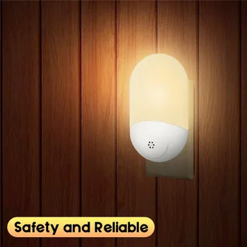

Smuxi AC 100-240V LED PIR Motion Sensor Smart Night Light for Bathroom Home Lamp Lighting Bulb US UK EU Plug Warm White