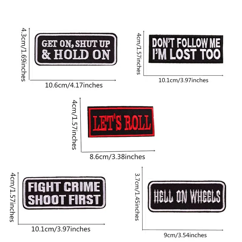 Черно-белый шрифт на левой груди рулон LES'S ROLL LOST FIGHT Criminal нашивка с вышивкой