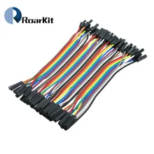 1 лот = 40 шт 10 см 2,54 мм 1pin 1 p-1 p Женский(F-F) Dupont перемычка провода ленточный кабель для arduino