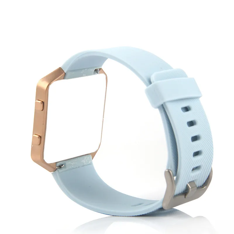 Браслет Bemorcabo для Fitbit Blaze, силиконовый браслет, сменный ремешок с рамкой из розового золота для Fitbit Blaze, умные фитнес-часы