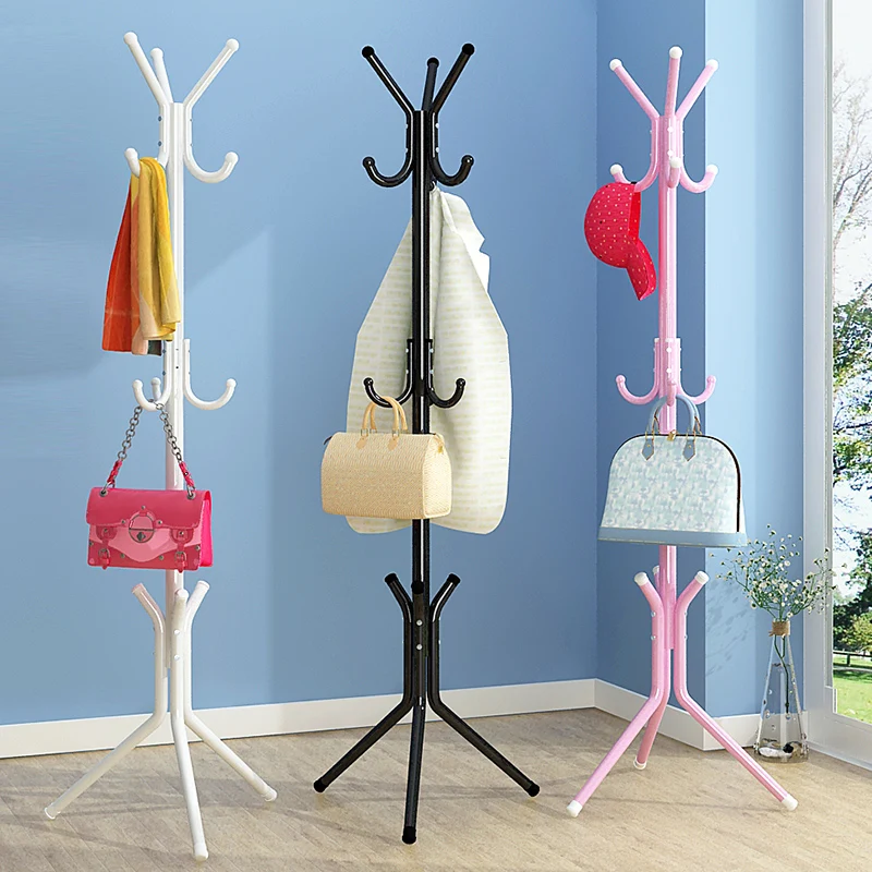 

32mm steel pipe Coat Rack Simple Assembly organize Storage rock home living room furniture Multiple hooks Shelf