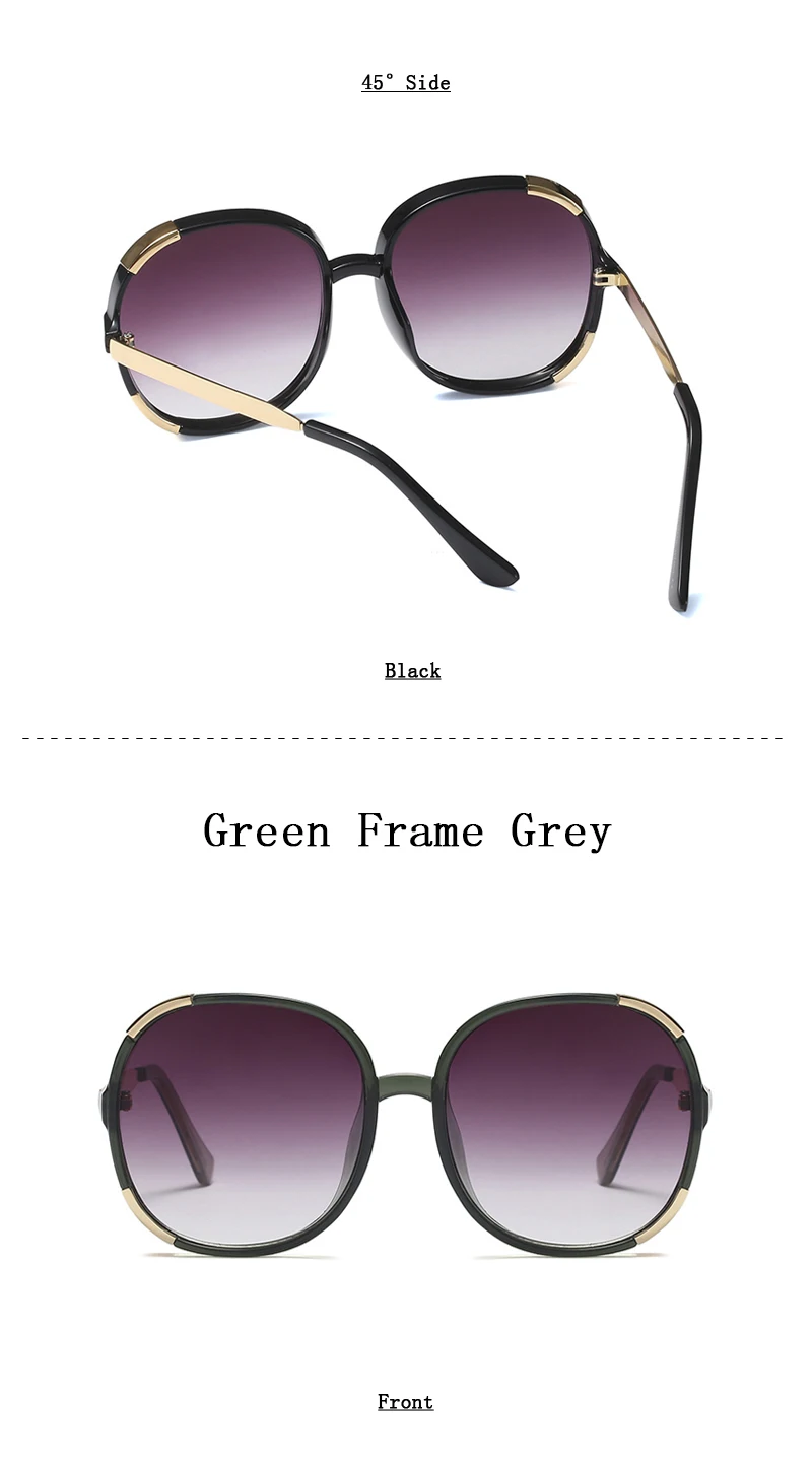 Для Женщин Круглые Солнцезащитные очки Винтаж прозрачный Цвет солнцезащитные очки Роскошные женские негабаритные солнцезащитные очки для Для женщин s 5242 M