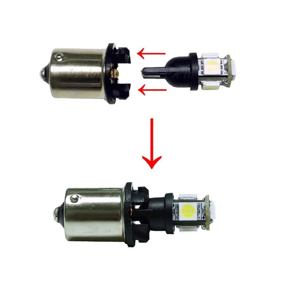 PA LED 10 шт. x T10 клиновидный Ba15s 1156 разъем для лампы трансформатор|connector t10|connector