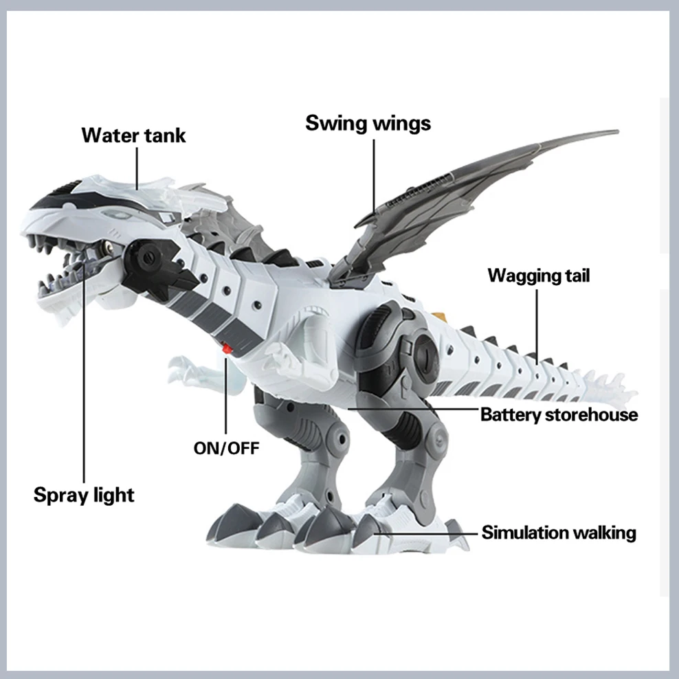 Электрические интерактивные динозавры игрушки: говорящий и ходячий Огненный Дракон и динозавры для игр, детские игрушки Рождественский подарок