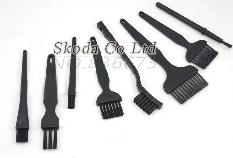 Free Shipping 8pcs/set Anti static Brush ESD Brush Electronic Component