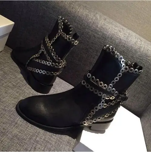 sequin biker boots