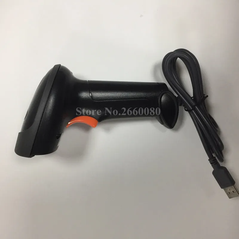 1D 2D الليزر الباركود الماسح الضوئي المحمولة الباركود المسح USB 1.8 m كابل قارئ شفرة التّعرّف لسوبر ماركت POS