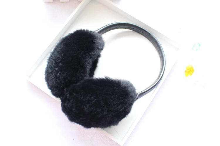 natural rex rabbit fur earmuffs (13)