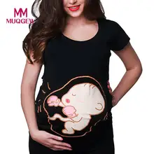 Maternityбеременных одежда футболка женская короткий рукав блузка для беременных женщин топы для беременных футболка с принтом