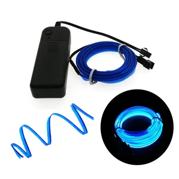 

EL Wire 6mm Sewing Edge Neon car Light Dance Party Car Decor Light Neon LED Strip With Controlle