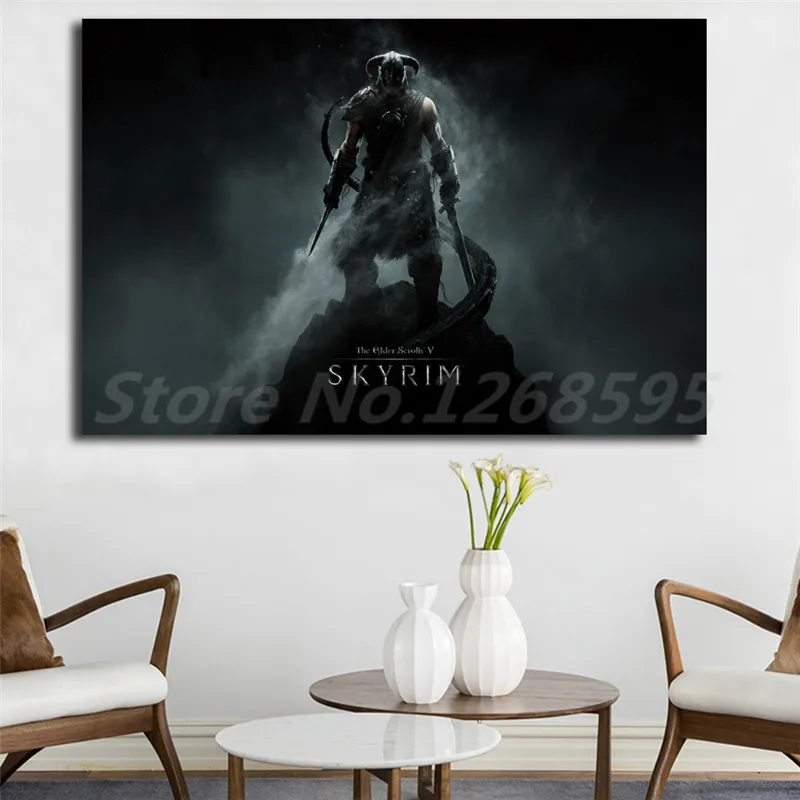 

The Elder Scrolls V Skyrim HD Wallpapers Canvas Posters Prints Wall Art Painting Decorative Picture For Modern Home Decoration
