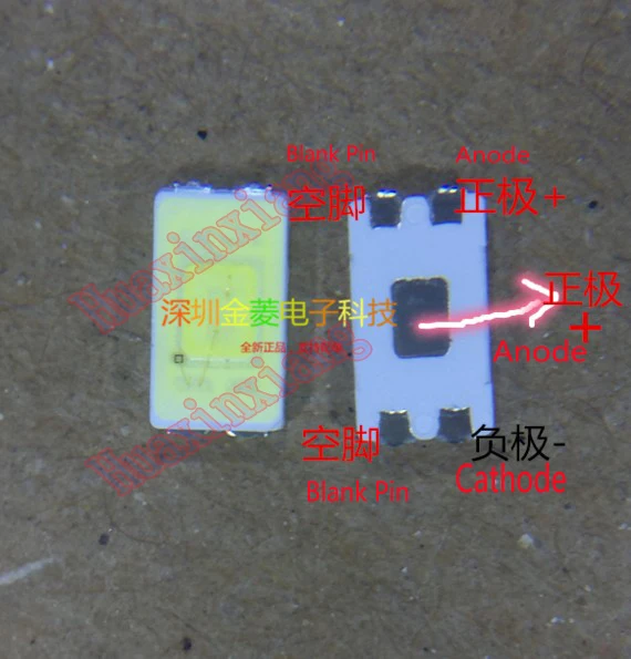 

500PCS/Lot Lextar SMD LED 5630 3V 0.5W Cool White For TV Backlight Application PT56WA1