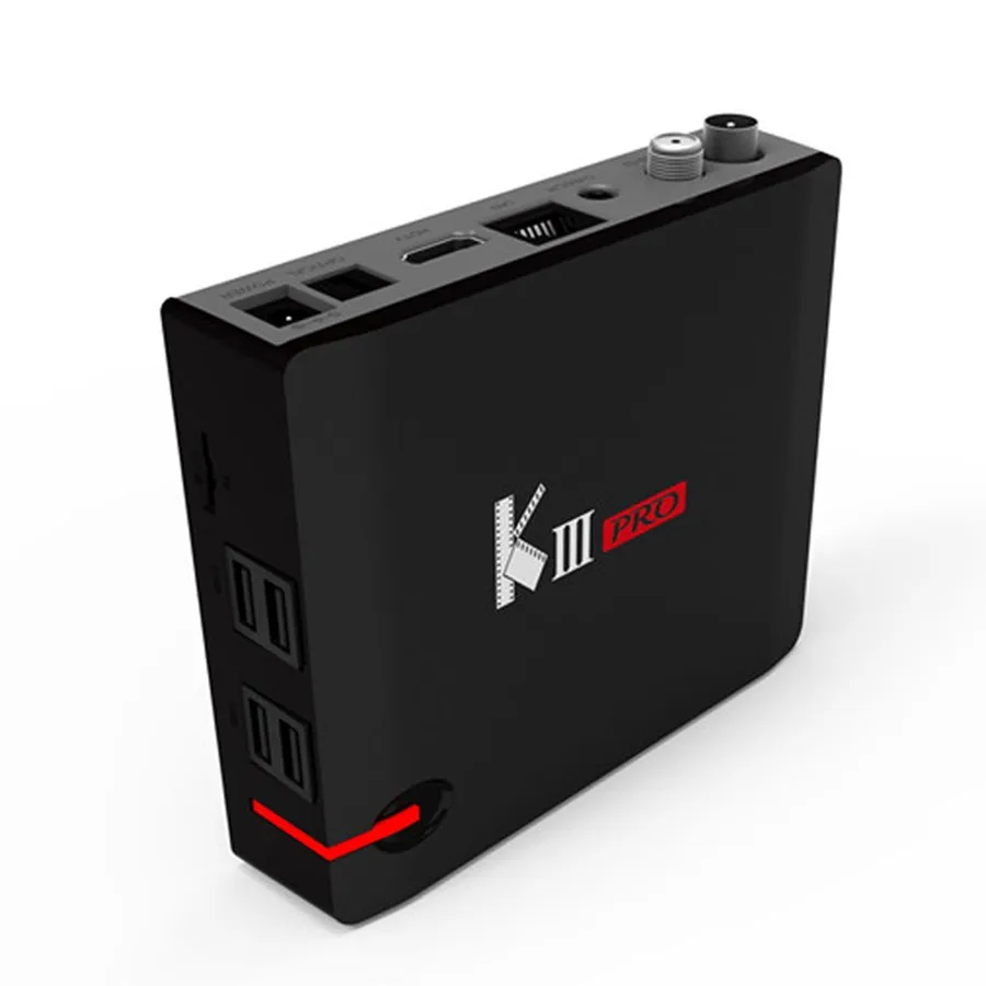 MECOOL KIII PRO DVB S2 T2 3G 16G комбо Amlogic S912 Восьмиядерный 64 бит 4K Гибридный ТВ бокс PVR Timeshift UHD