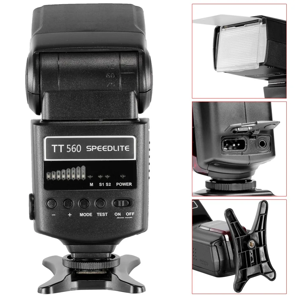 Neewer TT560 Flash Speedlite with 12 Color Filters Kit for Canon Nikon Panasonic Olympus Pentax and Other DSLR Cameras