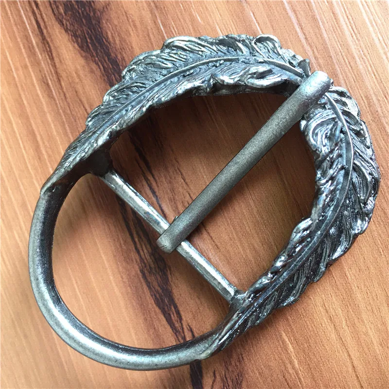 Feather DIY Accessories Men Belt Buckles (2)