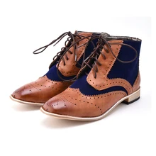 Модные мужские ботинки повседневная мужская обувь в винтажном стиле осенние мужские теплые ботильоны из искусственной кожи на шнуровке модная мужская обувь в британском стиле; P20