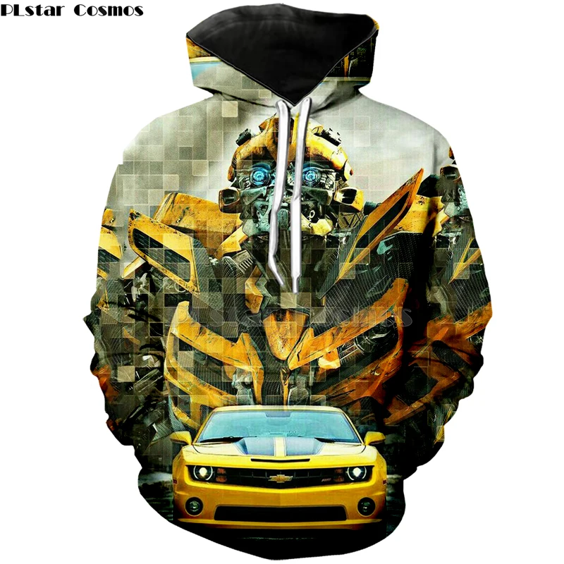

PLstar Cosmos NEW Movie Transformation Bumblebee Robot Car Hornet Tees 3D Print Hoodie/Sweatshirt Unisex Good Quality Tops -1