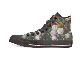 

Jan Davidsz. De Heem Still Life With Flowers In A Glass Vase 1683 Novelty Design Casual Canvas Shoes Custom shoes Drop Shipping