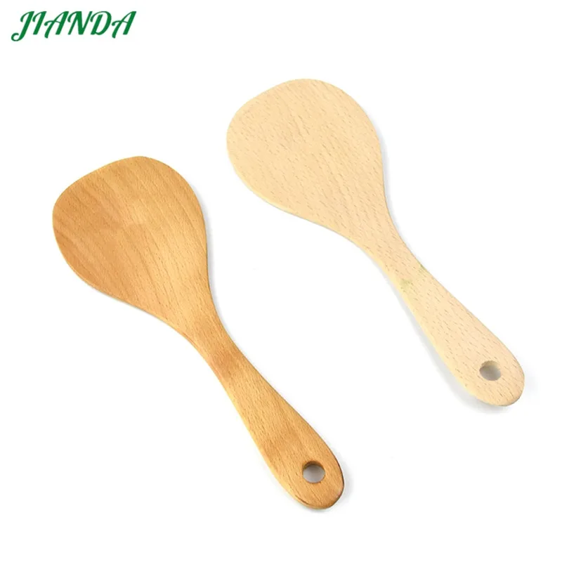 JIANDA деревянная лопатка для переворачивания высокого качества кухонные аксессуары антипригарная Экологичная и безопасная посуда для приготовления пищи инструменты
