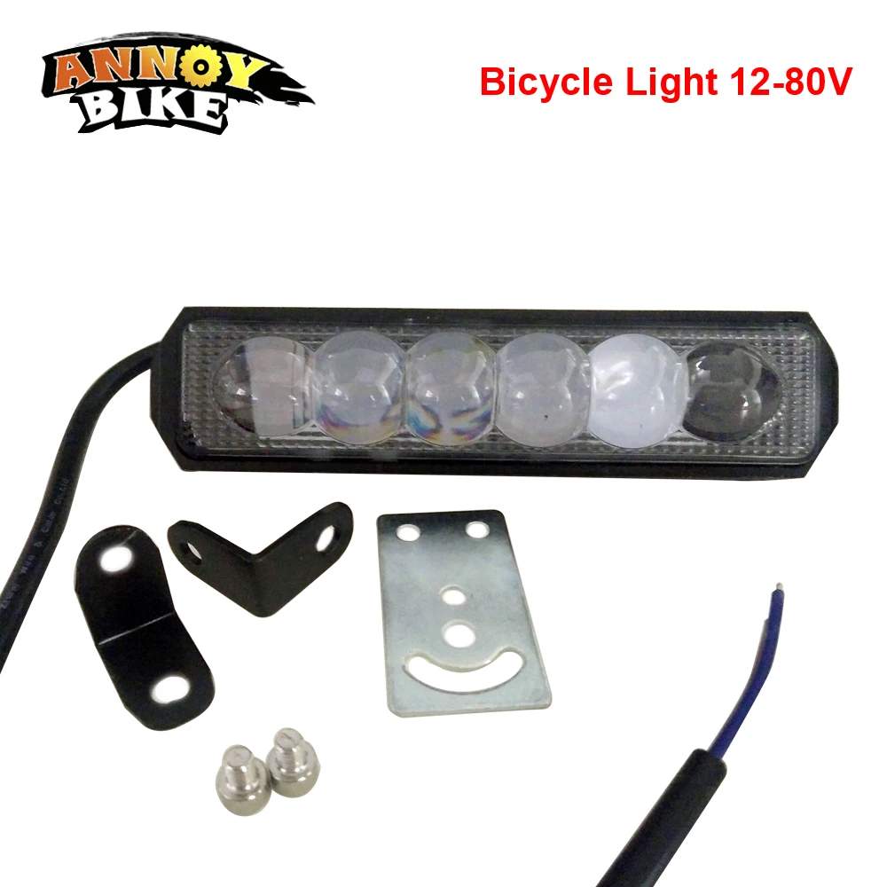Cheap Bicycle Lights Ebike LED Front Bike Light Headlight Bicicle 12V-80V CCC Waterproof Cycling Riding Sport Electric Bike Accessorie 0