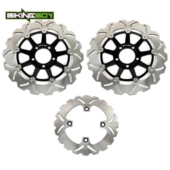 

BIKINGBOY Front Rear Brake Discs Rotors Disks Ninja ZX6R 95 96 97 ZX12R 04 05 06 ZR 750 Zephyr 91-02 ZZR 600 D 90-93 ZZ-R 400 K