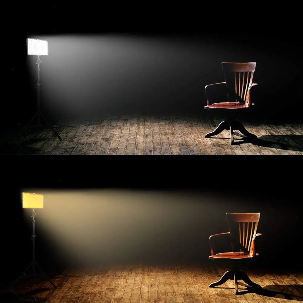 4 in 1 video light Studio Lighting Kit High Power Panel Digital Camera DSLR Camcorder LED light Vid