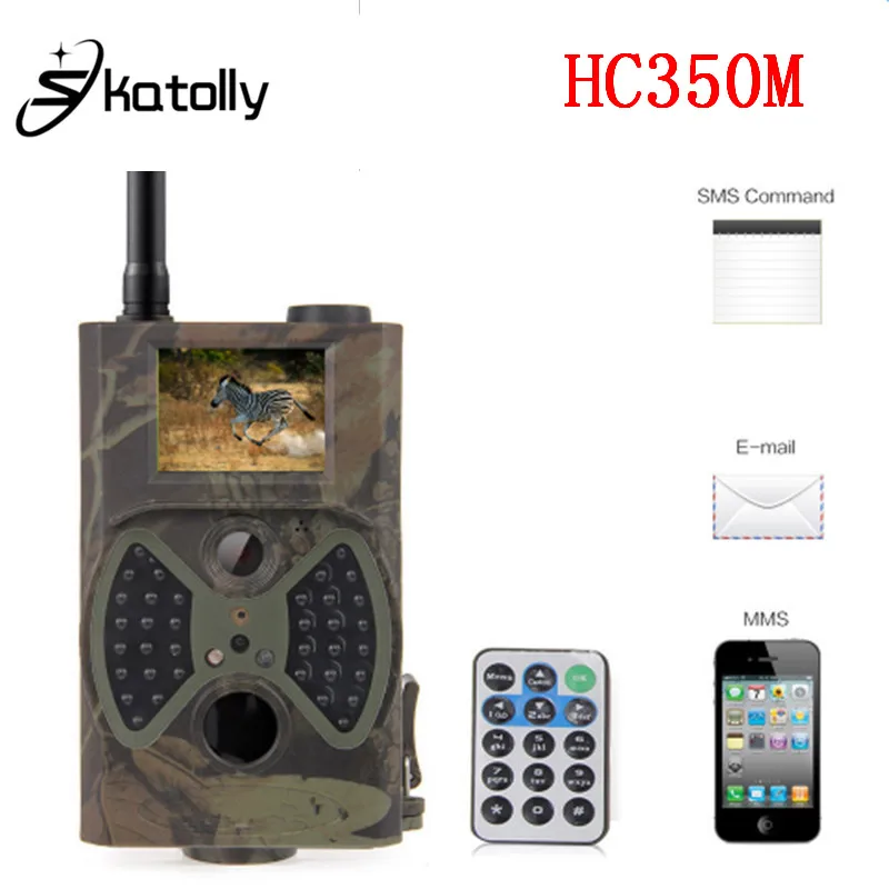 

Skatolly HC350M Hunting Trail Camera 16MP Photo Trap 1080P Video Night Vision MMS GPRS Infrared Hunter Cam PK HC300M chasse