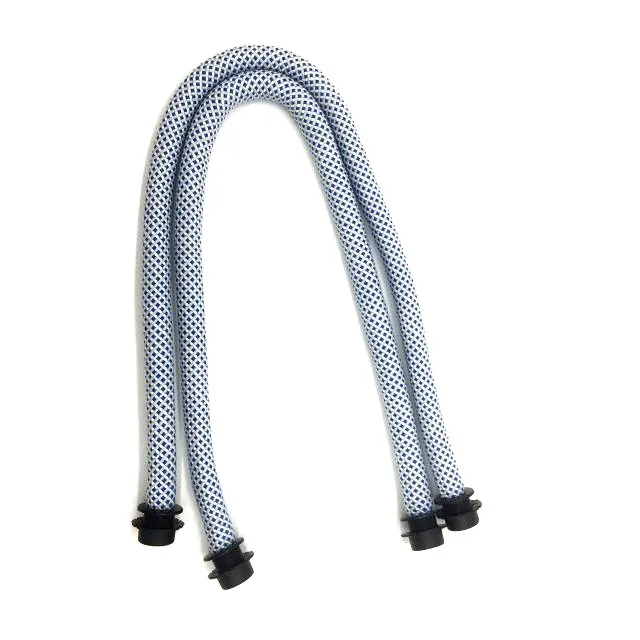 

1 pair 70 blue and white bag rope handles for obag