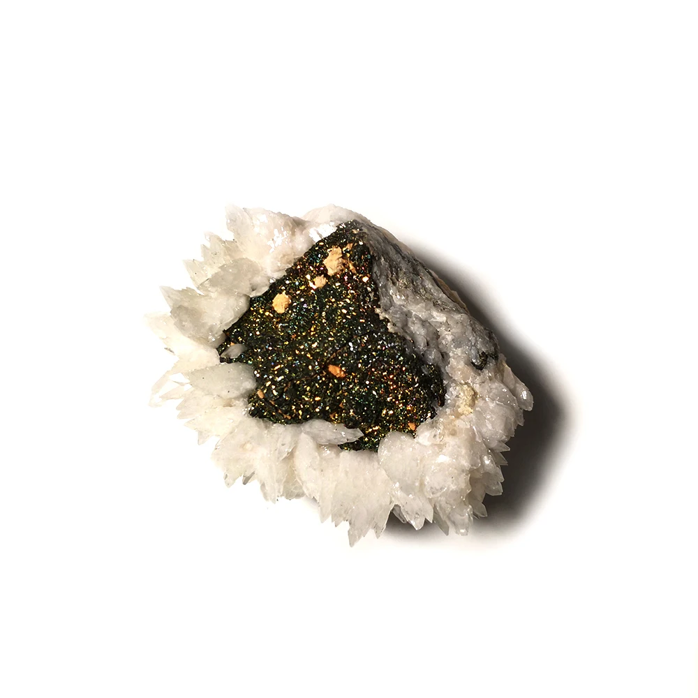 

117g NATURAL Stones and Minerals Rock white crystal calcite pyrite RARE ORE crystal UNIQUE SPECIMENS A10-52