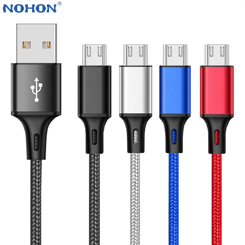 

Micro USB Charger Cable Microusb For S6 S7 J7 Huawei Xiaomi Long Short 1m 2m 3m Fast Charge Android Mobile Phone Date Cord Wire