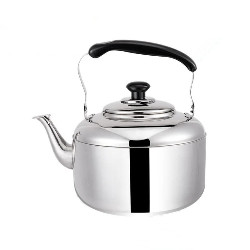 

4L/5L/6L Large Capacity Whistling Water Kettle For Gas & Induction Thickened Stainless Steel Water Heater Boiler Tea Pot