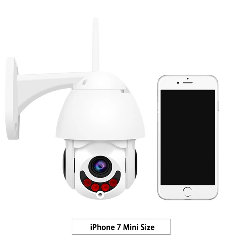 3MP Открытый IP66 PTZ 5X оптический зум Беспроводной Wi Fi IP камера iCSee приложение