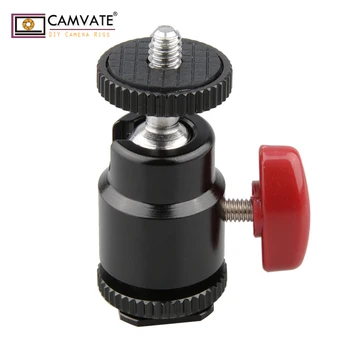 

CAMVATE Ball Head 1/4"-20 for DSLR Vidicon Flash Trigger C1415 camera photography accessories