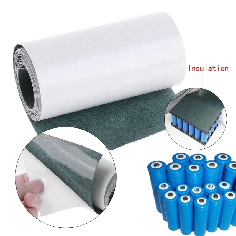 

1pc New 18650 Battery Insulation Gasket Barley Paper Li-ion Cell Insulating Glue Patch 100cm*6.3cm Drop Ship