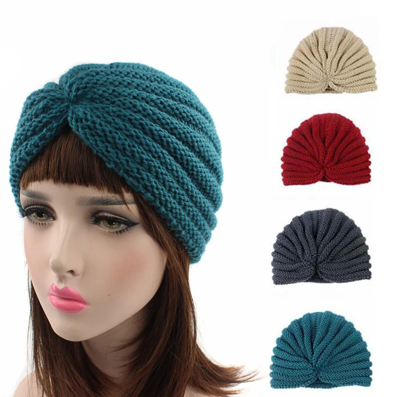 Muslim-Winter-Hat-Warm-Wool-Knit-Cap-Beanie-Sleep-Chemo-Turban-Headwear-Handmade-Crochet-Knitted-Hair (1)