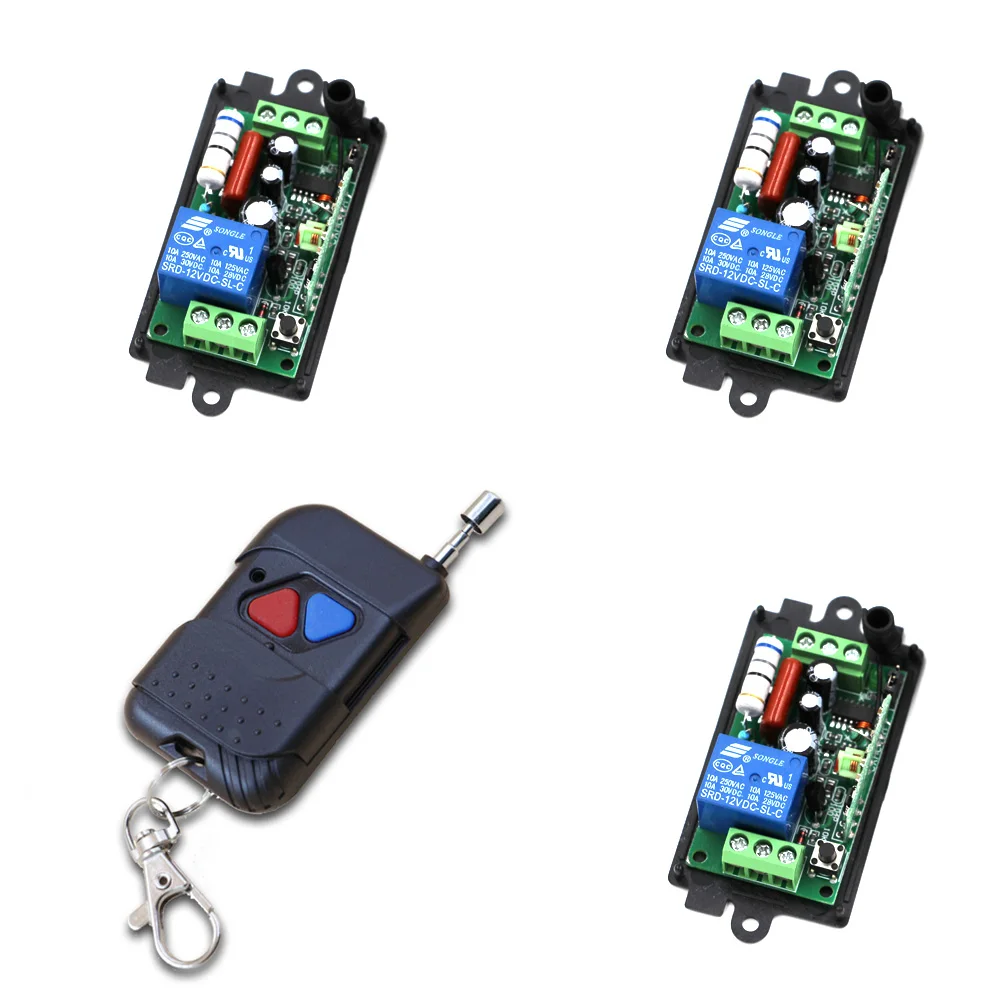 Wireless Remote Control Light Switch AC 220V 110V Relay Module 3
